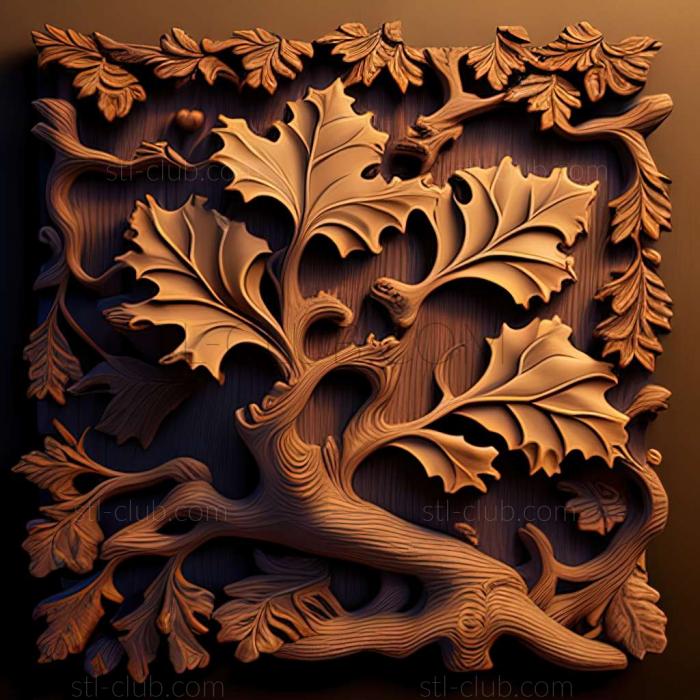 3D model oak (STL)